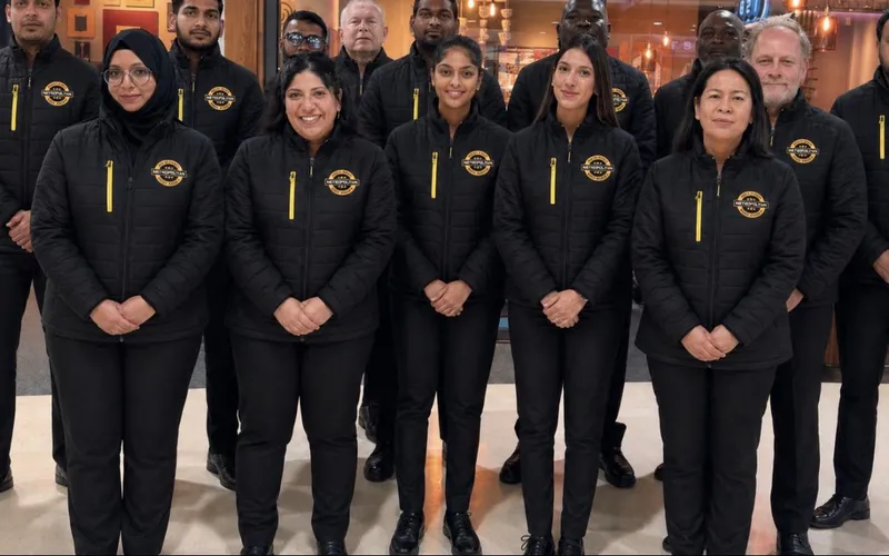 Metropolitan Security officers in branded uniform