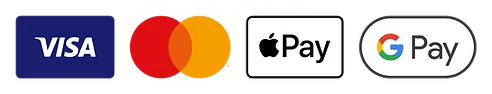 Visa, Mastercard, Apple Pay and Google Pay accepted