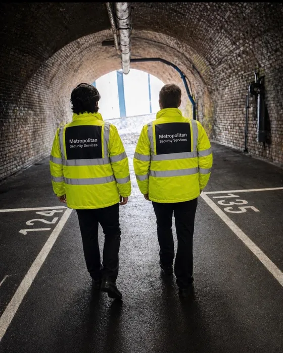Two Metropolitan Security officers on patrol